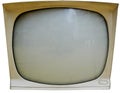 Old Television Screen Isolated Royalty Free Stock Photo