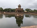 Old temple architecture in the water in India Royalty Free Stock Photo