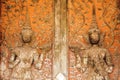 Old temple door detail Royalty Free Stock Photo