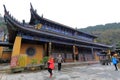 Old temple in Putuoshan Island Scenic area, adobe rgb Royalty Free Stock Photo