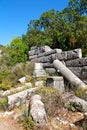 the old temple theatre termessos sky and ruins