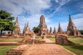 Old Temple wat Chaiwatthanaram of Ayuthaya Province( Ayutthaya Historical Park )Asia Thailand Royalty Free Stock Photo