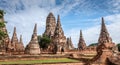 Old Temple wat Chaiwatthanaram of Ayuthaya Province( Ayutthaya Historical Park )Asia Thailand Royalty Free Stock Photo