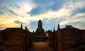 Old Temple wat Chaiwatthanaram of Ayutthaya