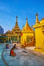 Old Temple of Yangon, Myanmar Royalty Free Stock Photo