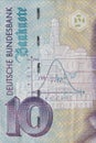 Old Ten Deutschmark Banknote, Bill Royalty Free Stock Photo