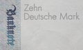 Old Ten Deutschmark Banknote, Bill Royalty Free Stock Photo