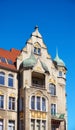 Old tenement house on Grunwaldzki Square in Szczecin, Poland Royalty Free Stock Photo