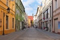 Old tenement houses at historical center of Bydgoszcz Royalty Free Stock Photo