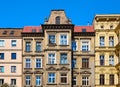 Old tenement houses on Slaska Street in Szczecin, Poland Royalty Free Stock Photo