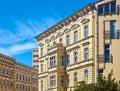 Old tenement houses on Slaska Street in Szczecin, Poland Royalty Free Stock Photo