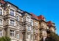 Old tenement houses on Slaska Street in Szczecin, Poland Royalty Free Stock Photo