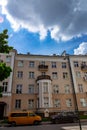 Old tenement houses on the street Royalty Free Stock Photo