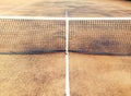 Old tennis clay court Royalty Free Stock Photo