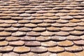 Old terracotta roof tiles