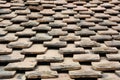 Old terracotta tile roof Royalty Free Stock Photo