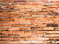 Old texture pattern orange red brick wall background Royalty Free Stock Photo