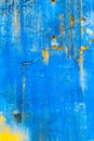 Old textured blue wall with stains Royalty Free Stock Photo