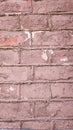 Old textured brick wall, close up. Painted empty Royalty Free Stock Photo