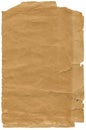 Old textured paper with tattered edge Royalty Free Stock Photo