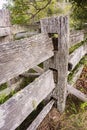 Old textured split rail fence detail Royalty Free Stock Photo