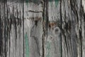 Old textured wood and bolt on an old shed Royalty Free Stock Photo