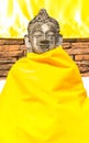 Old thai buddha statue Royalty Free Stock Photo