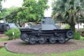 Old Thai solid steel tanks used to take down Thai military patrols.