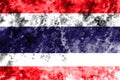 Old Thailand grunge background flag