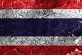 Old Thailand grunge background flag