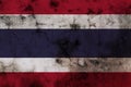 Old Thailand grunge background flag desing symbol