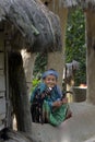 Old tharu woman, Terai, Nepal