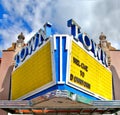 Old Theater Marquee sign Royalty Free Stock Photo