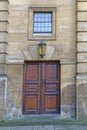 Old theatre door, Oxford, England