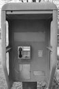 OLD TELEPHONE CABIN in Romania Royalty Free Stock Photo