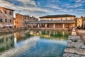 Old thermal baths in Bagno Vignoni, Tuscany, Italy