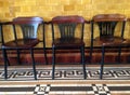 Old three chairs Royalty Free Stock Photo