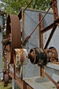 Old threshing machine Royalty Free Stock Photo