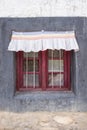 Old tibetan window style, Leh Royalty Free Stock Photo