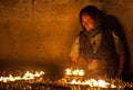 Old tibetan woman Royalty Free Stock Photo