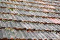 Old tile roof Royalty Free Stock Photo