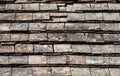 Old tile roof . Royalty Free Stock Photo