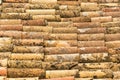 Old tile roof texture Royalty Free Stock Photo