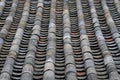 Old Tile Roof of Traditional Korean Architecture Royalty Free Stock Photo