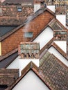 Old tiled houses Royalty Free Stock Photo