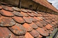 Old tiled roof Royalty Free Stock Photo