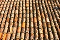 Old tiled roof Royalty Free Stock Photo