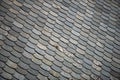 Old stone tiled roof in Norway, Europe Royalty Free Stock Photo