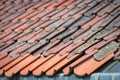 Old stone tiled roof in Norway, Europe Royalty Free Stock Photo