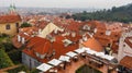 Old tiled roofs of Prague, Czech Republic. Royalty Free Stock Photo